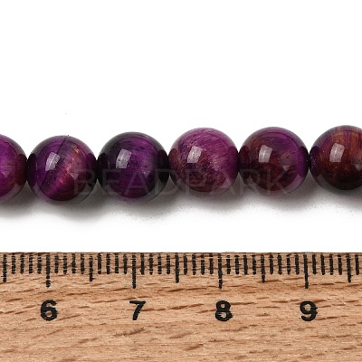 Grade AB Natural Tiger Eye Beads Strands G-B133-A02-8MM-04-1