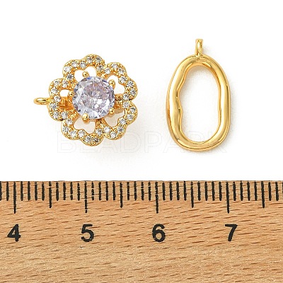 SHEGRACE Bras Micro Pave Clear Cubic Zirconia Fold Ovar Clasps XGRQ5F031-807GB-1