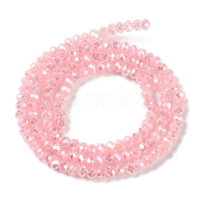 Baking Electroplate Glass Beads Strands DGLA-A039-J4mm-B08-1