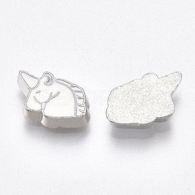 Alloy Enamel Cabochons PALLOY-T054-09-1