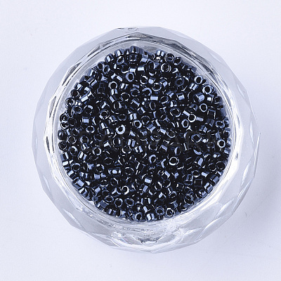 Electroplate Glass Cylinder Beads SEED-Q036-01A-B01-1