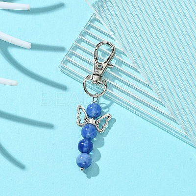 Angel Glass Pendant Decorations HJEW-YW00009-04-1