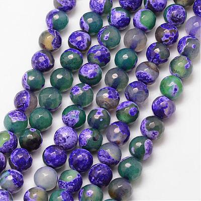 Natural Fire Crackle Agate Bead Strands G-K166-06F-8mm-11-1