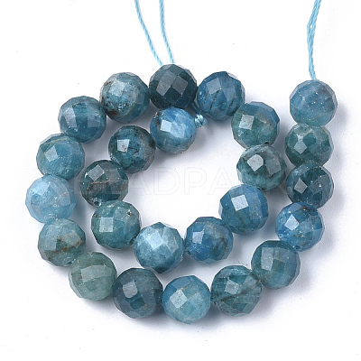 Natural Apatite Beads Strands G-S345-4mm-008-1