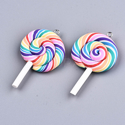 Handmade Polymer Clay Charms CLAY-T016-80B-1