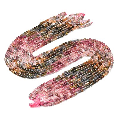 Gradient Color Natural Multicolor Tourmaline Beads Strands G-D110-F02-02-1