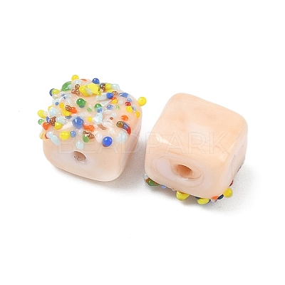Handmade Lampwork Beads LAMP-Z022-01G-1