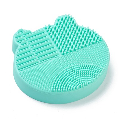 Silicone Makeup Cleaning Brush Scrubber Mat Portable Washing Tool MRMJ-H002-01D-1