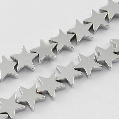 Non-magnetic Synthetic Hematite Beads Strands X-G-Q887-6x6mm-7-1