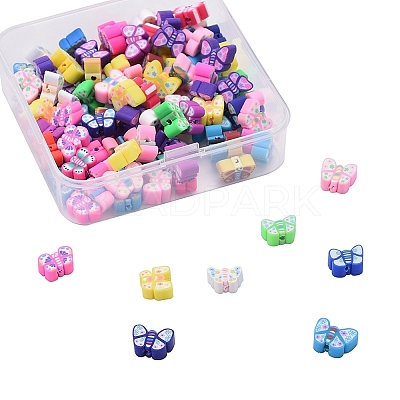 Handmade Polymer Clay Beads CLAY-CJ0001-17-1
