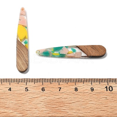 Resin and Walnut Pendants FIND-R051-08B-1