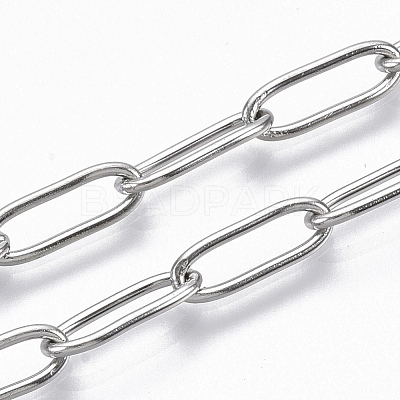 Tarnish Resistant 304 Stainless Steel Paperclip Chains CHS-S006-JN957-1-1