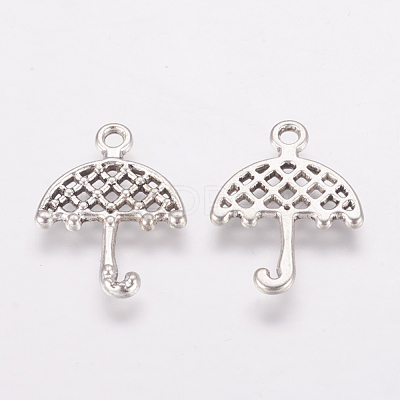 Tibetan Style Umbrella Pendants TIBEP-LF1300YKG-AS-LF-1