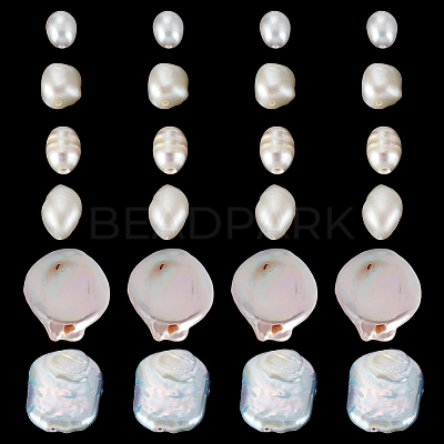 24Pcs 6 Styles Natural Pearl Beads PEAR-PH0001-29-1