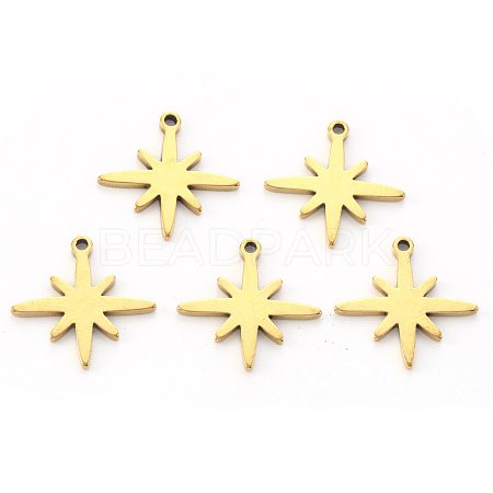 PVD Vacuum Plating 304 Stainless Steel Pendants STAS-N092-37G-1