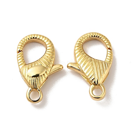 Brass Lobster Claw Clasps KK-J301-19G-1