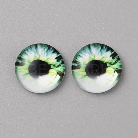 Glass Cabochons LS-GLAA-WH0033-75E-03-1