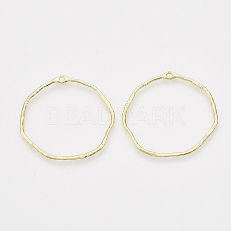 Alloy Open Back Bezel Pendants PALLOY-S121-82B-1