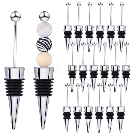 18Pcs Beadable Wine Stoppers FIND-SZ0003-57-1