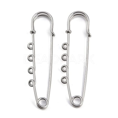 304 Stainless Steel Safety Pins Brooch Findings STAS-K252-05B-P-1