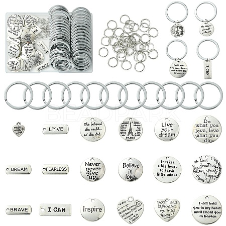 English Lettering Keychain DIY Sets FIND-YW0005-06-1
