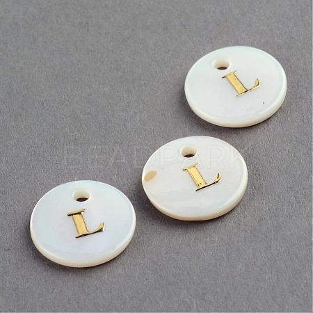 Freshwater Shell Pendants SSHEL-S249-L-1