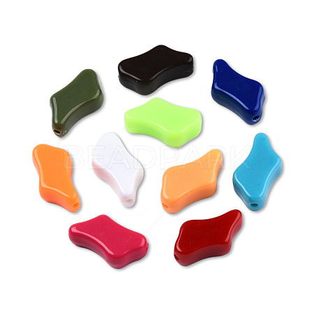 Opaque Acrylic Beads SACR-N017-04-1