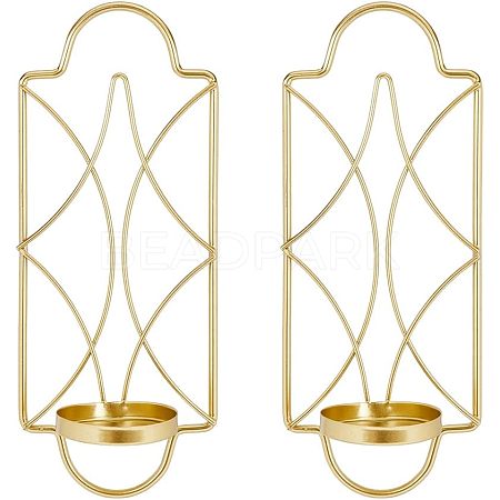 Wall Hanging Iron Candle Holders HJEW-WH0042-33MG-1