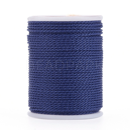 Round Waxed Polyester Cord X-YC-G006-01-1.0mm-21-1