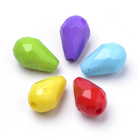 Opaque Acrylic Beads SACR-Q190-35-1