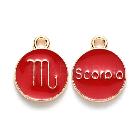 Alloy Enamel Pendants ENAM-S124-01B-07L-1