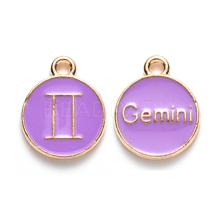 Alloy Enamel Pendants ENAM-S124-01A-01I-1