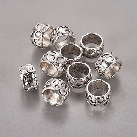Rondelle Tibetan Style Alloy Beads LS-LF10982Y-1