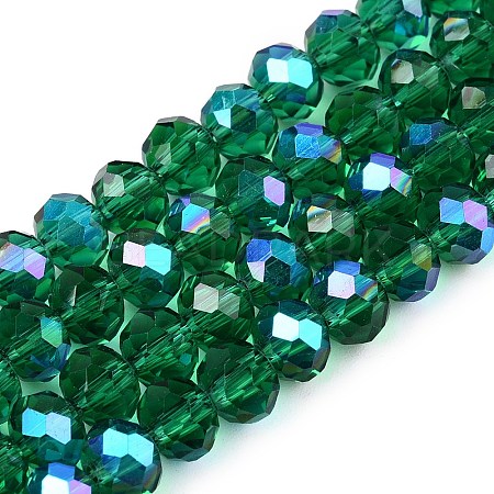 Electroplate Glass Beads Strands EGLA-A044-T6mm-L18-1