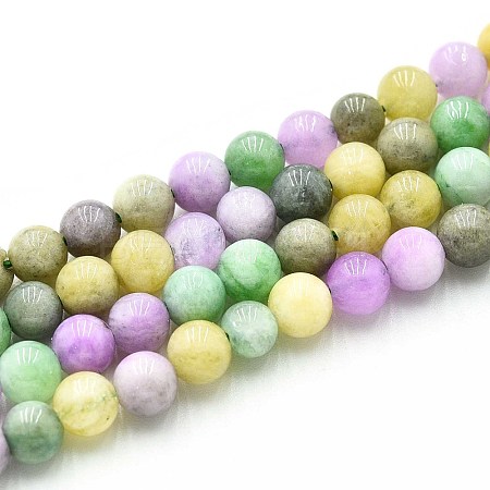 Natural Quartz Beads Strands G-N355-6mm-66-1