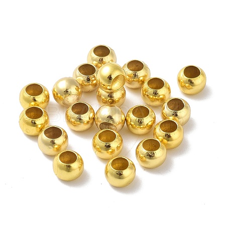 Brass Smooth Round Beads KK-XCP0001-40-1