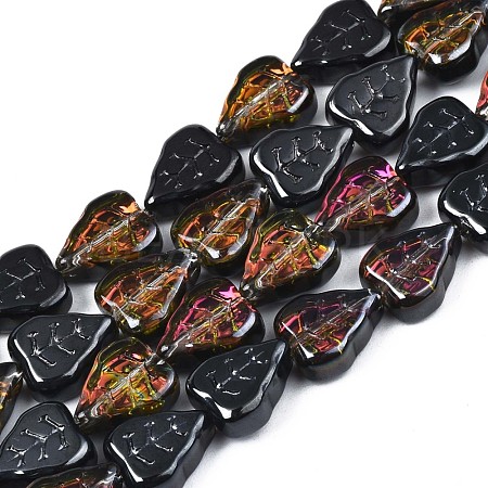Electroplate Glass Beads Strands EGLA-S188-16-C01-1
