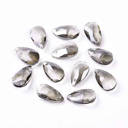 Faceted Glass Pendants GLAA-F069-S-A24-1