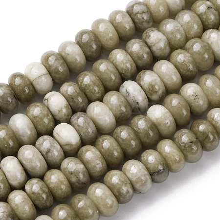 Dyed Natural White Jade Beads Strands G-G107-A32-01-1