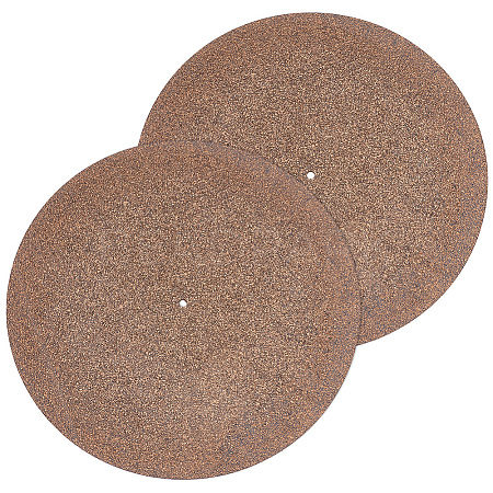 Cork Turntable Slipmat Record Platter for Phonograph AJEW-WH0348-216-1