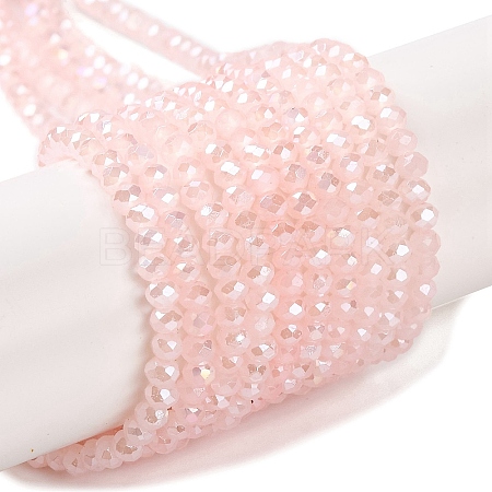 Baking Electroplate Glass Beads Strands DGLA-A039-J4mm-B14-1