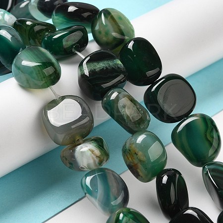 Natural Agate Beads Strands G-H295-D01-03-1