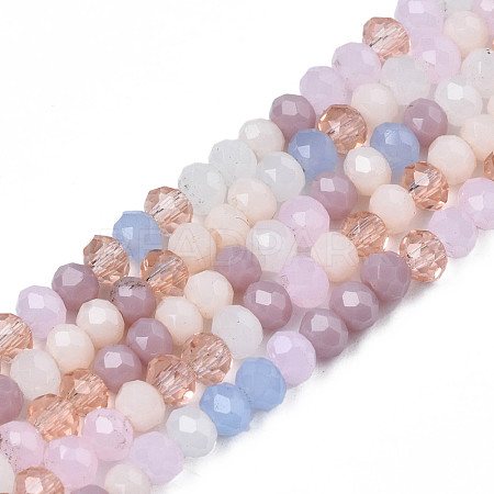 Opaque Glass Beads Strands GLAA-T006-07-A09-1