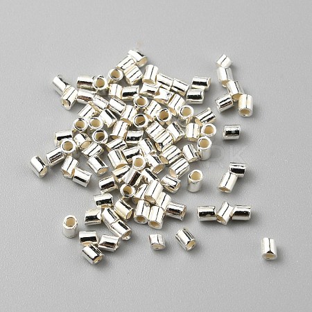 925 Sterling Silver Tube Beads FIND-WH0419-13-1