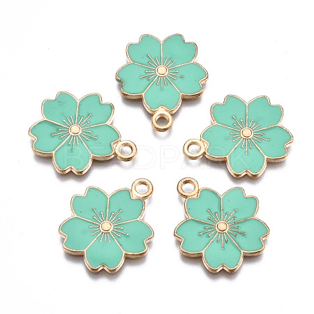 Alloy Enamel Pendants X-ENAM-S121-115F-1