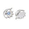 304 Stainless Steel Rhinestone Pendants STAS-Z166-24P-03-2