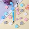 20Pcs 5 Colors Snowflake Food Grade Eco-Friendly Silicone Beads SIL-SZ0001-21-4