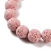 Synthetic Lava Rock Dyed Beads Strands G-H311-08C-08-4