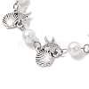 Ocean Series Alloy Link Bracelets BJEW-JB11840-5