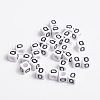 Acrylic Horizontal Hole Letter Beads PL37C9308-Q-2